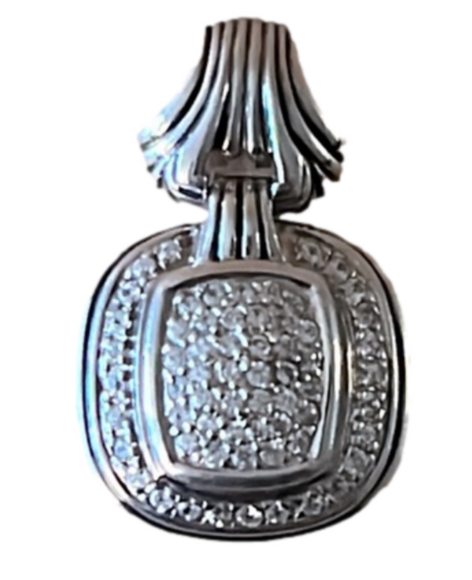 GABRIELLE BRUNI Jewelry - RARE GABRIELLE BRUNI Sterling Silver 925 Diamond Pendant